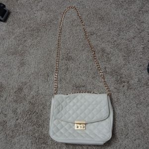 White quilted small handbag
